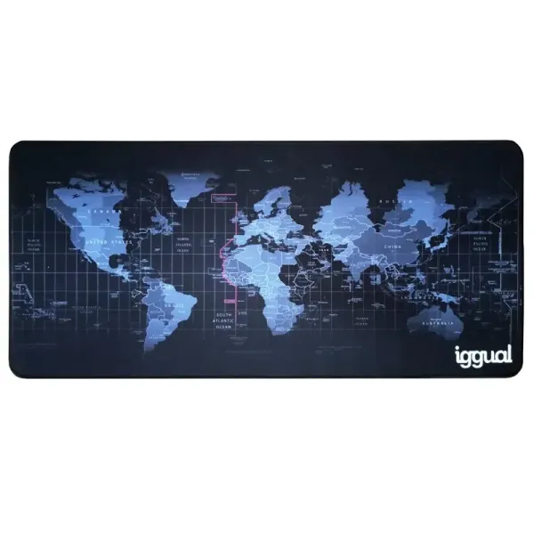Iggual Alfombrilla Gaming XL Mapamundi 
