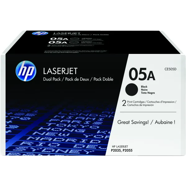 HP 05A Multipack Ahorro Tóner 2x Negro Original | Tóner CE505D