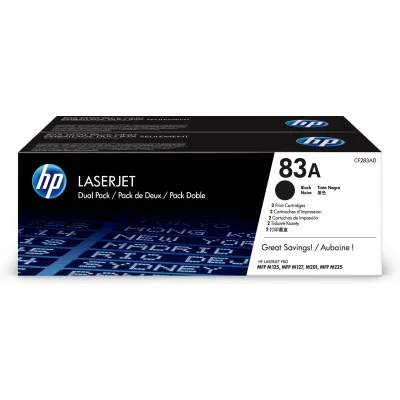 HP 83A Multipack Ahorro Tóner 2x Negro Original | Tóner CF283AD