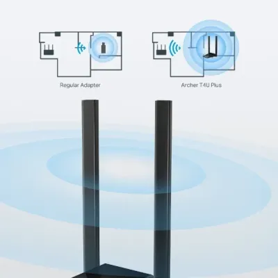 TP-Link Archer T4U Plus Adaptador WiFi USB 3.0 AC1300 Alta TP-Link Archer T4U Plus Adaptador WiFi USB 3.0 AC1300 Alta
