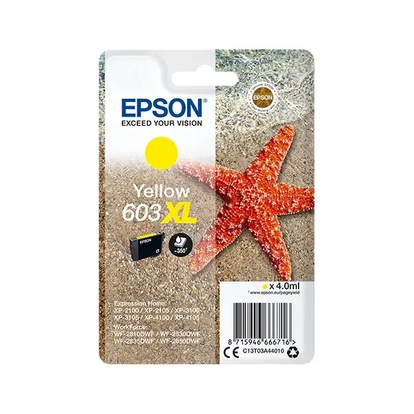 Epson cartucho 603xl amarillo