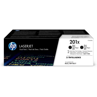 HP 201X Multipack Ahorro Tóner 2x Alta Capacidad Negro Original HP 201X Multipack Ahorro Tóner 2x Alta Capacidad Negro Original