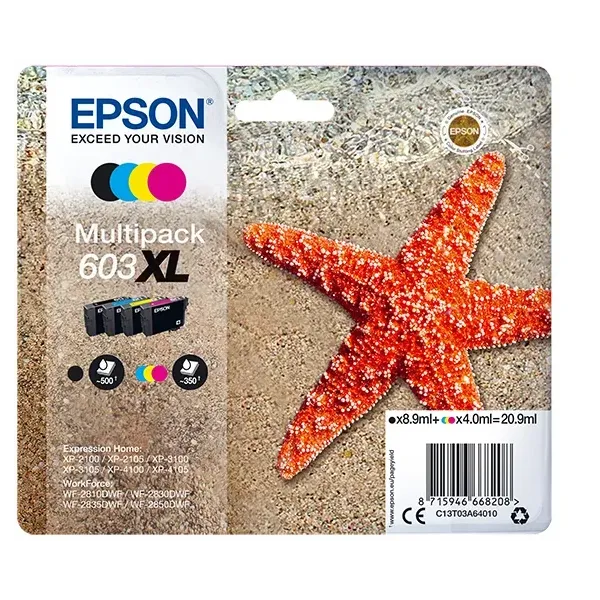 Epson cartucho multipack 603xl 4 colores