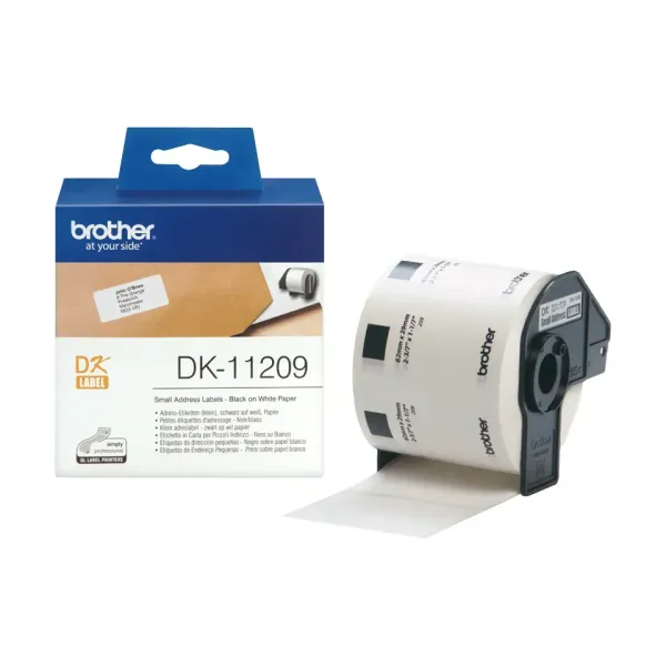 Brother DK11209 Rollo Etiquetas 800 Unidades