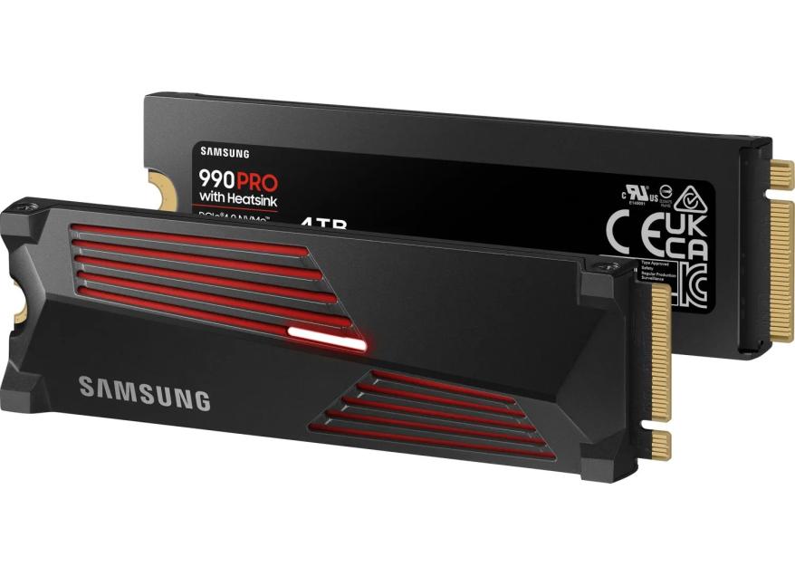 Samsung SSD 990 PRO 4TB NVMe con disipador a 7450MB/s PCIe 4.0 M.2 ...