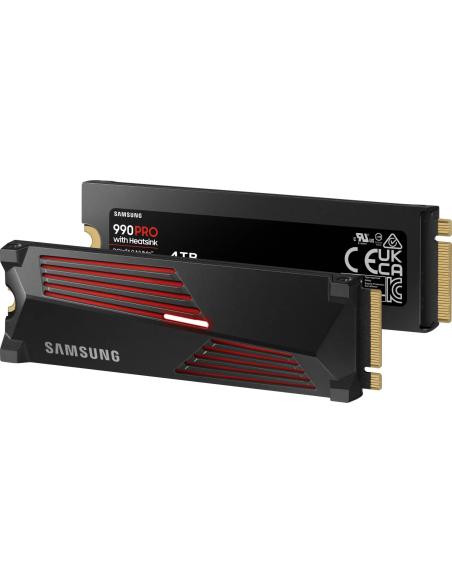 Samsung SSD 990 PRO 4TB NVMe con disipador a 7450MB/s PCIe 4.0 M.2 ...