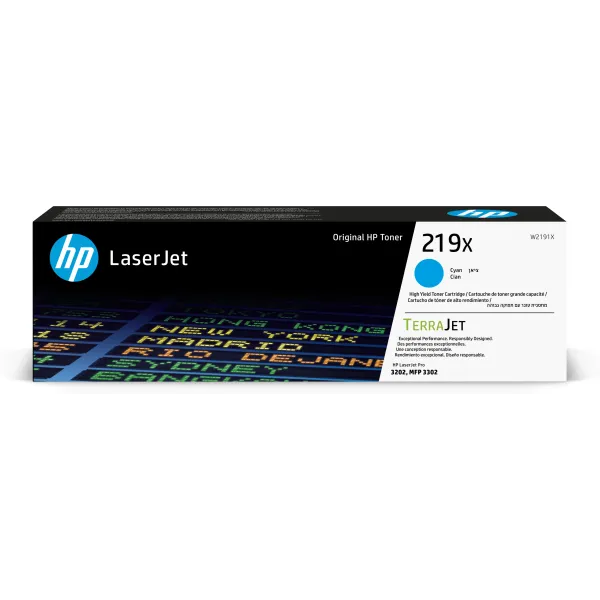HP 219X Alta Capacidad Cian | Tóner W2191X
