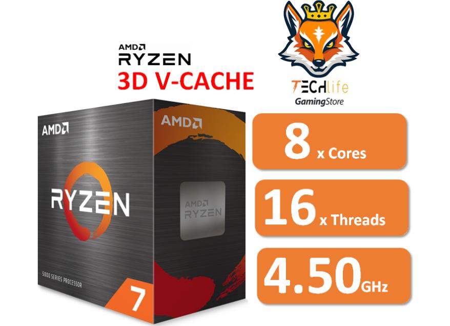 AMD Ryzen 7 5800X3D 8x Cores a 3.40Ghz/4.50Ghz 96MB Socket AM4 | Te...