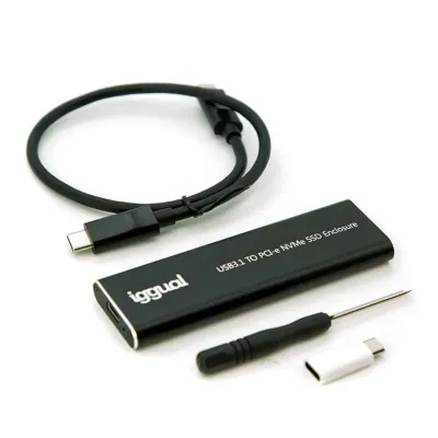 Iggual caja externa USB-c 3.1 ssd m.2 nvme y sata Iggual caja externa USB-c 3.1 ssd m.2 nvme y sata