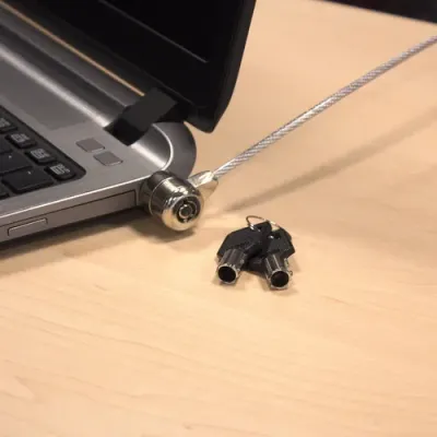 Ewent Cable de Seguridad para Portátil con 2 Llaves