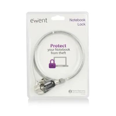 Ewent Cable de Seguridad para Portátil con 2 Llaves