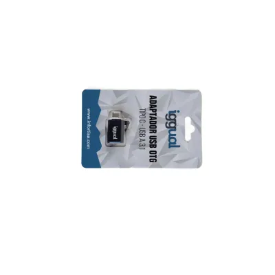 Iggual adaptador usb otg tipo c a usb-a 3.1 negro Iggual adaptador usb otg tipo c a usb-a 3.1 negro
