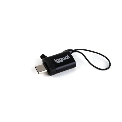 Iggual adaptador usb otg tipo c a usb-a 3.1 negro Iggual adaptador usb otg tipo c a usb-a 3.1 negro