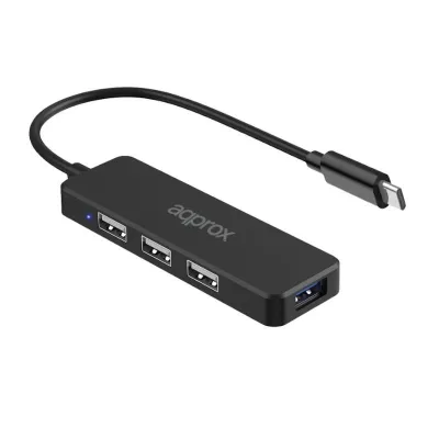 Approx hub usb tipo-c 3usb 2.0 + 1puerto usb 3.0 Approx hub usb tipo-c 3usb 2.0 + 1puerto usb 3.0