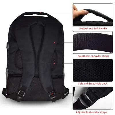 Ewent EW2529 Mochila para Portátil hasta 17.3" + Puerto USB