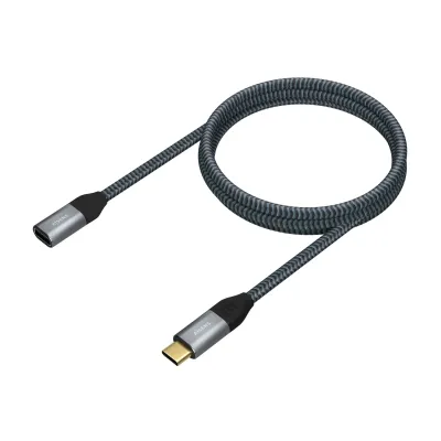 Aisens Cable Alargador USB-C 3.2 Macho/Hembra 1m Gris