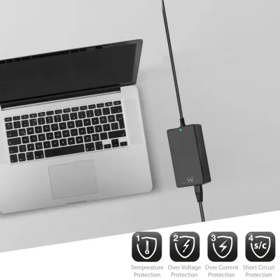 Ewent Cargador Universal Automático 65W para Portátil