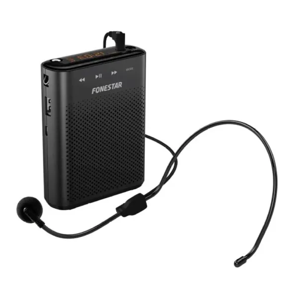 Fonestar ALTA-VOZ-30 Amplificador de Voz Portátil USB/MicroSD/MP3 Negro 
