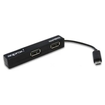 Approx! apphm4b hub 4 puertos usb 2.0 tablet negro
