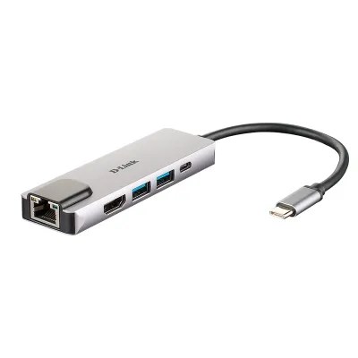 D-Link DUB-M520 Hub 5 en 1 HDMI 4K/RJ45/USB 3.0/USB-C D-Link DUB-M520 Hub 5 en 1 HDMI 4K/RJ45/USB 3.0/USB-C
