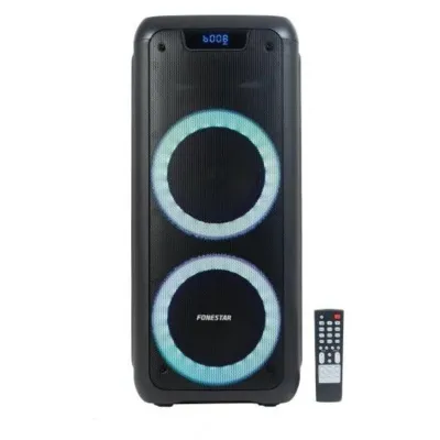 Fonestar Party-Duo Altavoz Portátil Bluetooth con Karaoke Negro