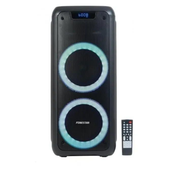 Fonestar Party-Duo Altavoz Portátil Bluetooth con Karaoke Negro