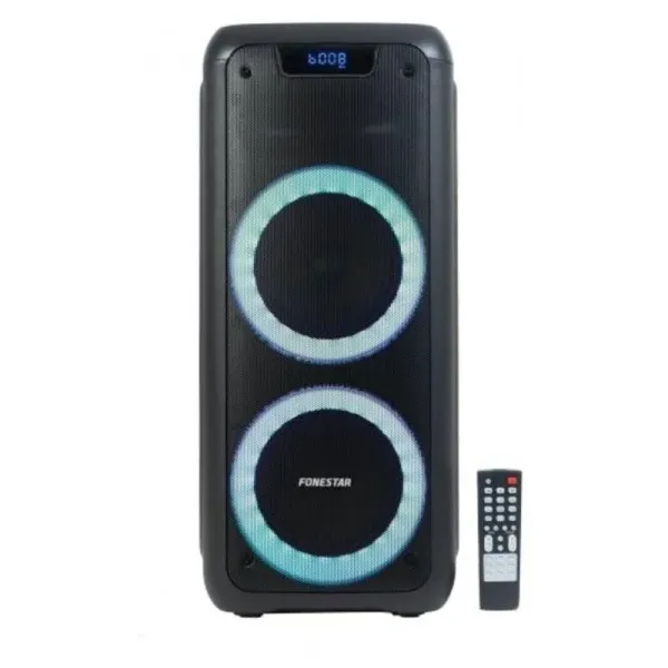 Fonestar Party-Duo Altavoz Portátil Bluetooth con Karaoke Negro 