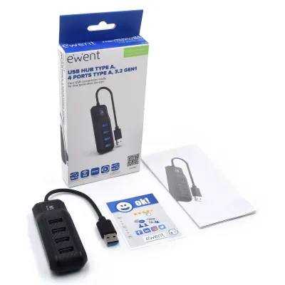 Ewent ew1138 hub 4 puertos usb 3.1 gen1 (usb 3.0) Ewent ew1138 hub 4 puertos usb 3.1 gen1 (usb 3.0)