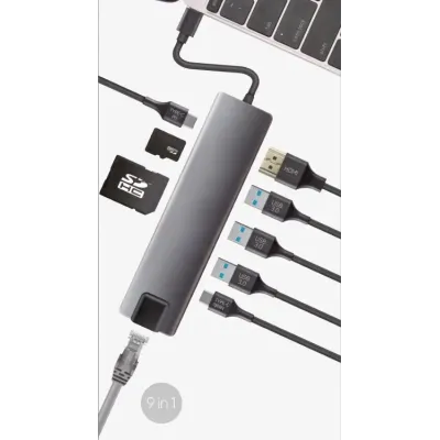 Coolbox Hub USB-C MiniDOCK 9 Puertos Coolbox Hub USB-C MiniDOCK 9 Puertos