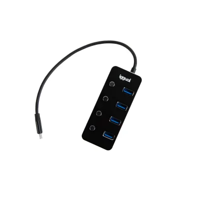 Iggual hub tipo c x 4 puertos usb 3.1 4buttons Iggual hub tipo c x 4 puertos usb 3.1 4buttons