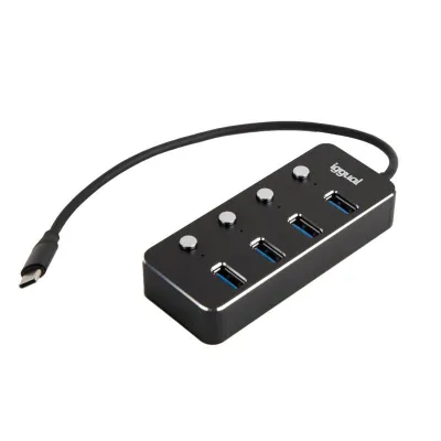 Iggual hub tipo c x 4 puertos usb 3.1 4buttons Iggual hub tipo c x 4 puertos usb 3.1 4buttons