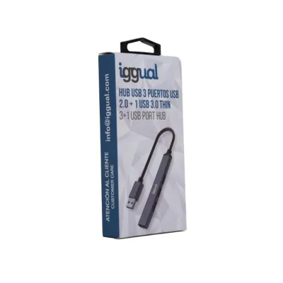 Iggual hub usb 3 puertos usb 2.0 + 1 usb 3.0 thin Iggual hub usb 3 puertos usb 2.0 + 1 usb 3.0 thin