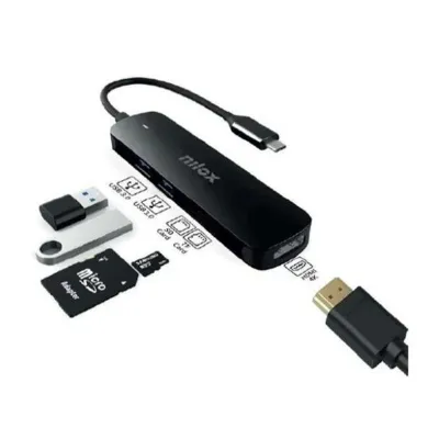 Nilox NXDSUSBC05 Docking Station USB-C Negro Nilox NXDSUSBC05 Docking Station USB-C Negro