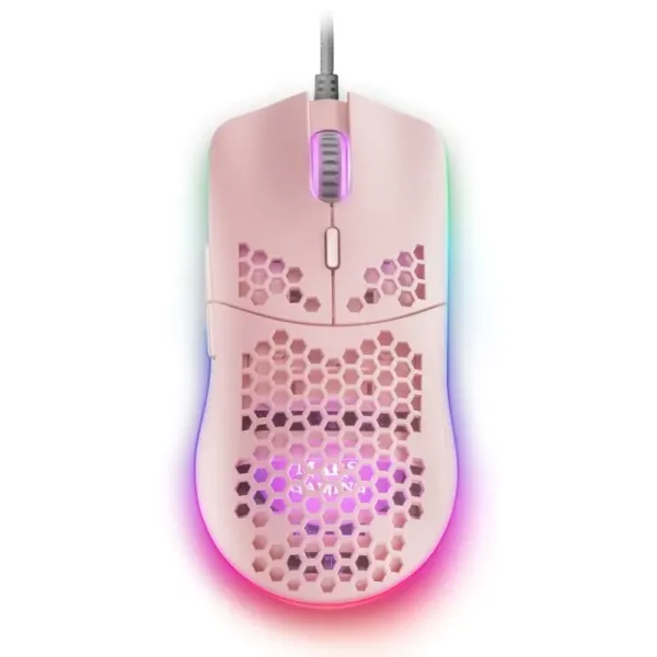 Mars Gaming MMAXP Ratón Gaming 12400DPI Rosa