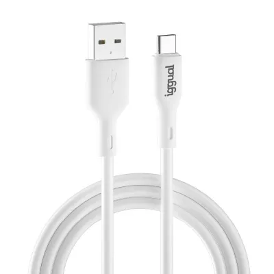 Iggual cable usb-a/usb-c 100 cm blanco