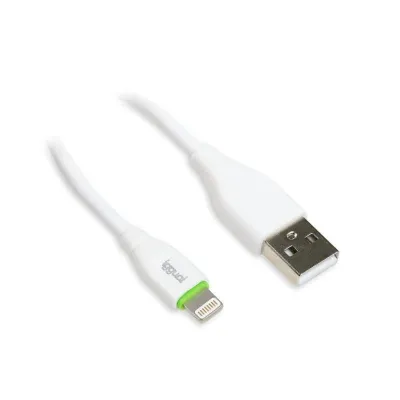 Iggual cable usb-a/lightning 100 cm blanco