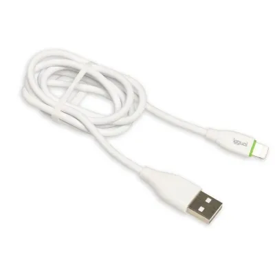 Iggual cable usb-a/lightning 100 cm blanco