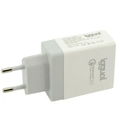 Iggual Cargador 2xUSB Quickcharge 3.0 30W Iggual Cargador 2xUSB Quickcharge 3.0 30W