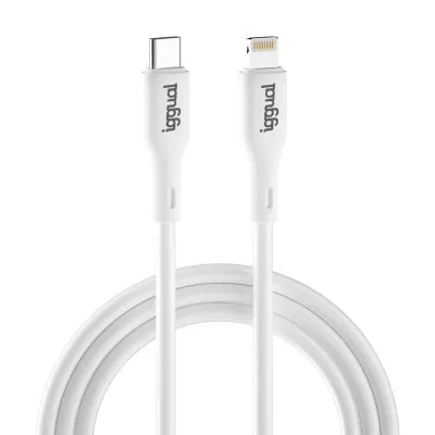 Iggual cable usb-c/lightning 100 cm blanco q3.0 3a