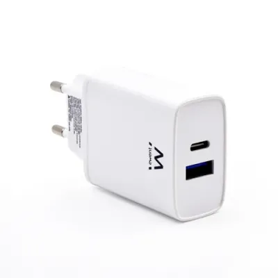 Ewent EW1321 Cargador de Pared USB-C Quick Charge 3.0 20W Ewent EW1321 Cargador de Pared USB-C Quick Charge 3.0 20W