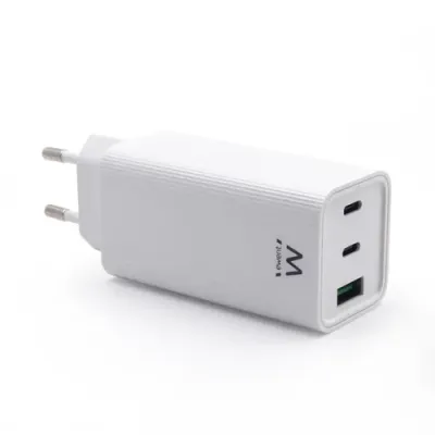 Ewent EW1323 Cargador de Pared USB-C/USB-A Quick Charge 3.0 65W
