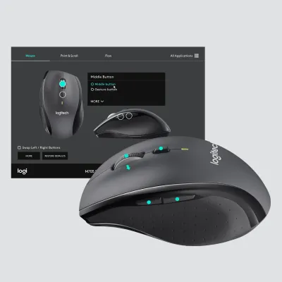 Logitech Marathon Mouse M705 Ratón Inalámbrico 1000 DPI Gris