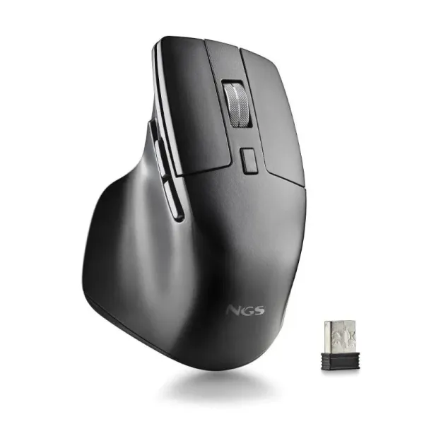 NGS HIT-RB Ratón Inalámbrico 1600 DPI Negro