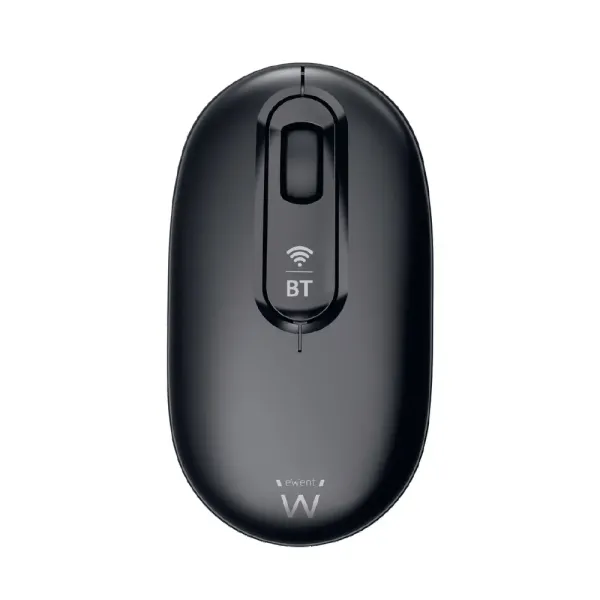Ewent EW3241 Dual-Connect Ratón Óptico Inalámbrico Bluetooth 1200 DPI Negro