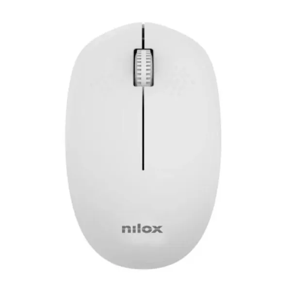 Nilox ratón wireless, 1000 dpi, 3 botones, gris