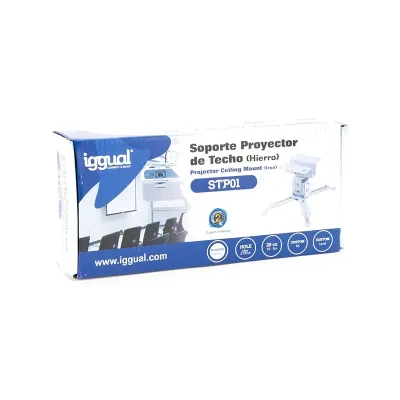 Iggual STP01 Soporte de Techo Inclinable para Proyector Máx. Iggual STP01 Soporte de Techo Inclinable para Proyector Máx.