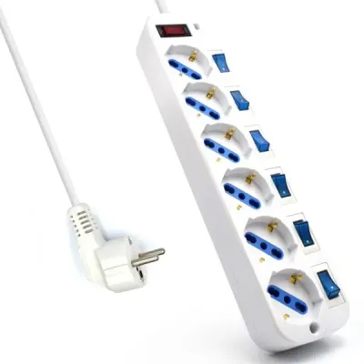 Ewent Regleta de 6 Tomas 1500W 3m Ewent Regleta de 6 Tomas 1500W 3m