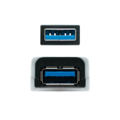 Nanocable Prolongador Amplificado USB 3.0 A/M-A/H 15m Negro