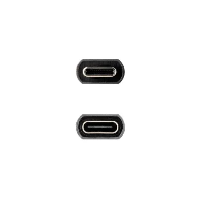 Nanocable Cable Alargador USB-C 4K/60Hz Macho/Hembra 1m Negro