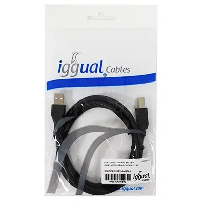 Gembird cable usb 2.0 tipo a/m-b/m 1.8 mts negro Gembird cable usb 2.0 tipo a/m-b/m 1.8 mts negro